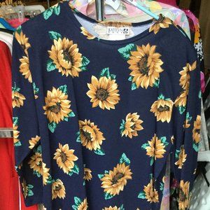 Katelyn Rose Two Piece Pant Set - Sunflower Print